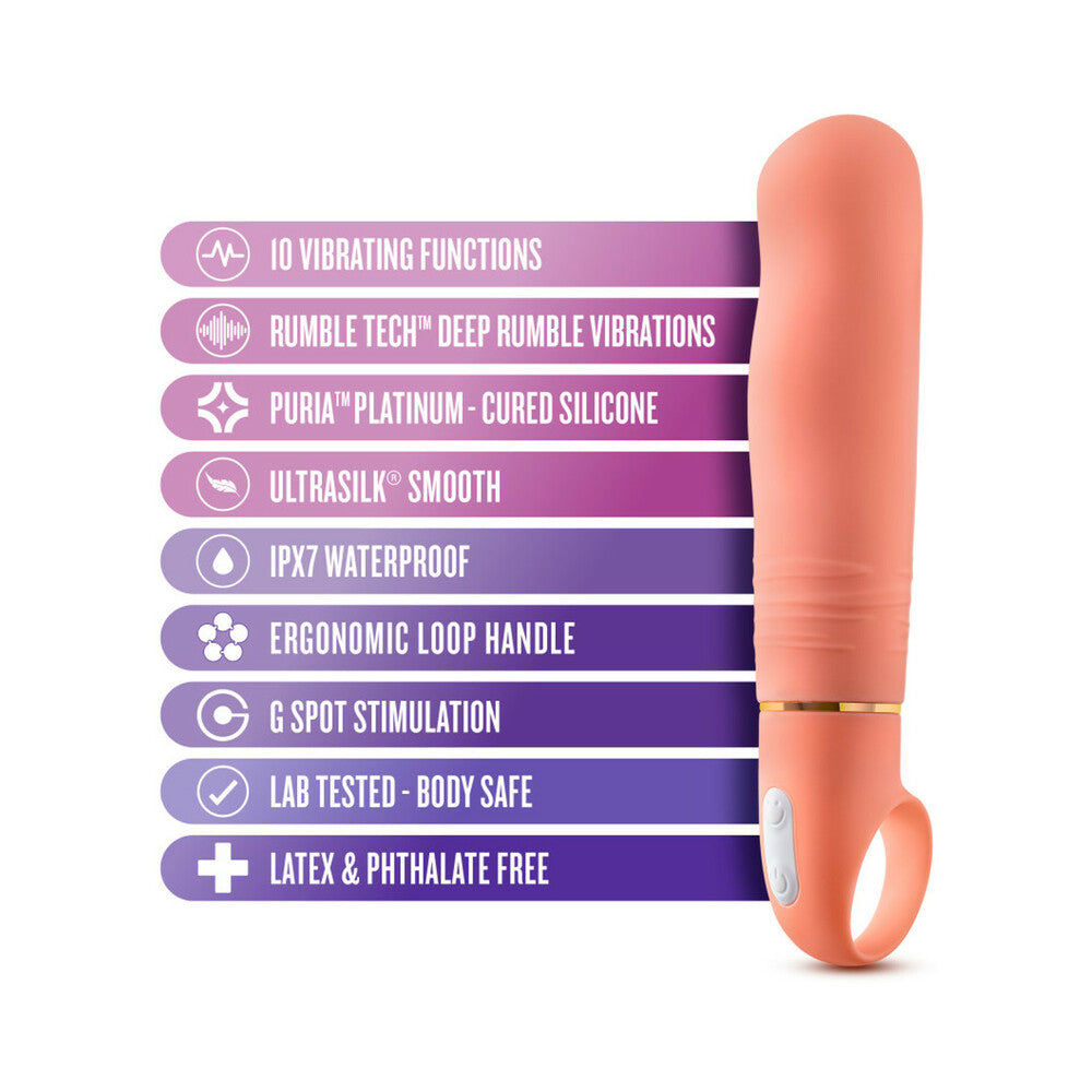 Aria Smokin AF Silicone Vibrator Coral