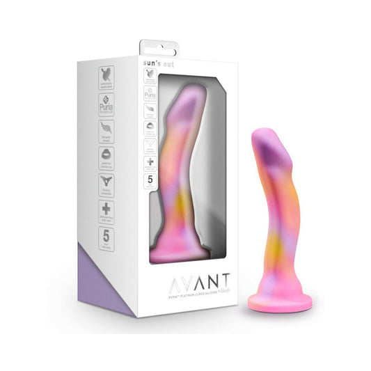 Avant Sun's Out 7.5 in. Silicone Dildo with Suction Cup Pink