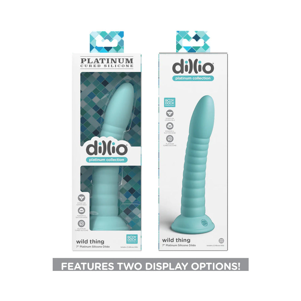 Dillio Platinum WildThing 7in Dildo Teal