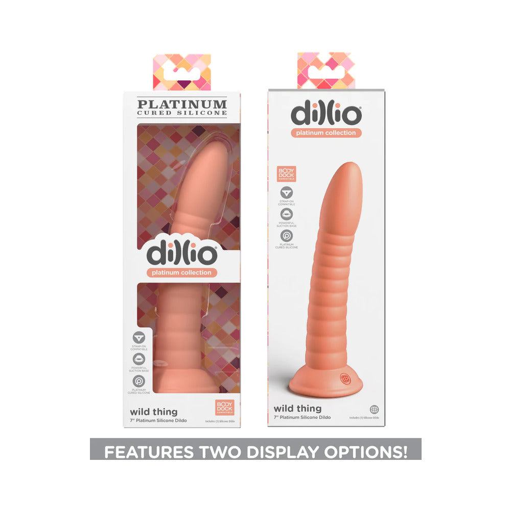 Dillio Platinum WildThing 7in Dildo Peac