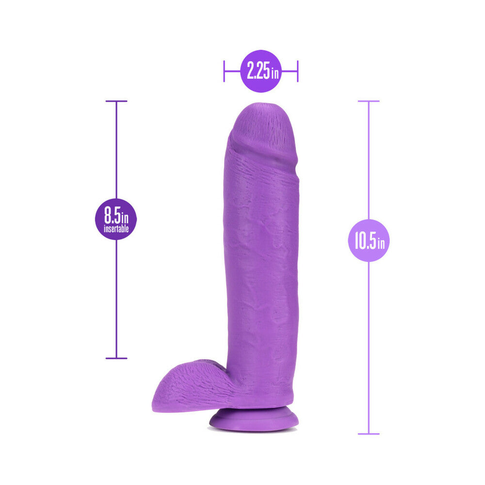 Neo 10in Dual Density Dildo Neon Purple