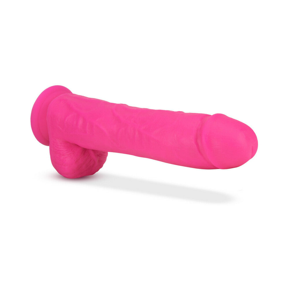 Neo 11in Dual Density Dildo Neon Pink