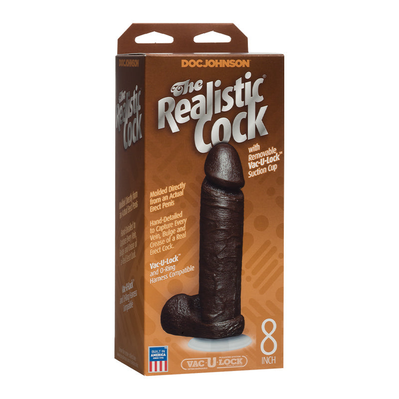 The Realistic Cock - 8 Inch Black