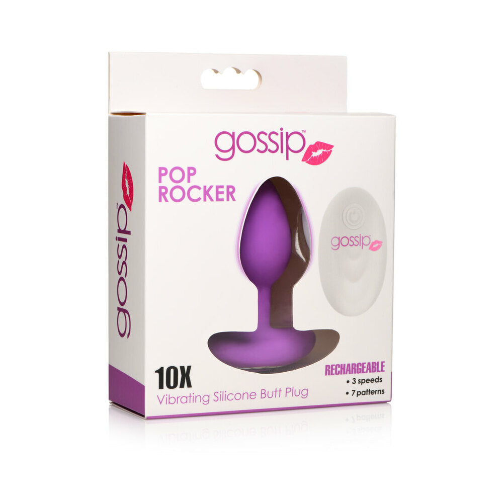 Gossip Pop Rocker Vibrating Plug Violet