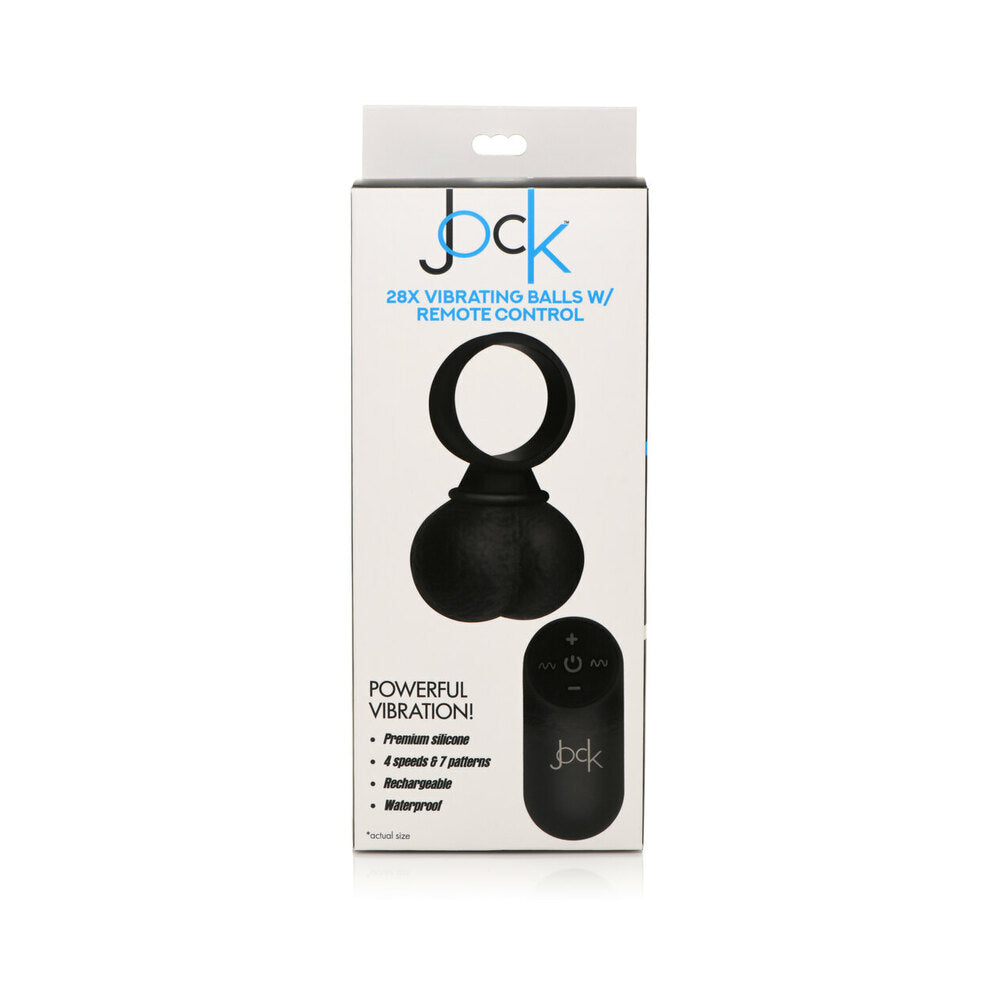 Jock 28X Vibr Sili Balls w/Remote Large