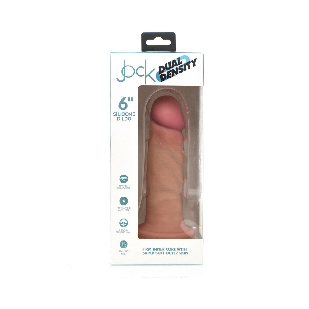 Jock Dual Dens 6in Silicone Dildo