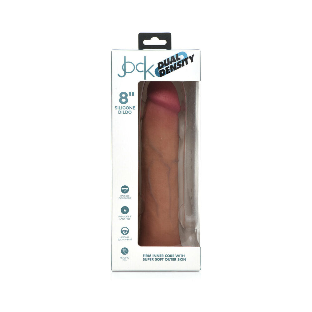 Jock Dual Dens 8in Silicone Dildo