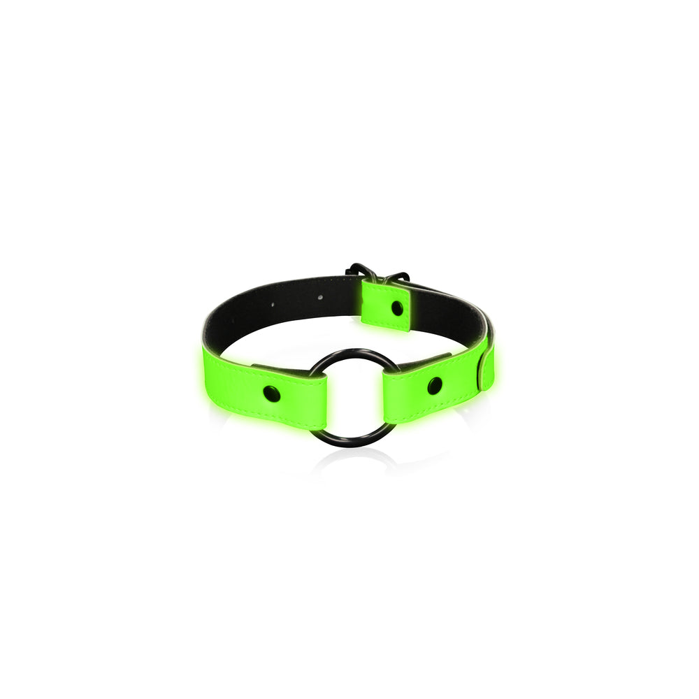 Ouch GITD O-Ring Gag Neon Green