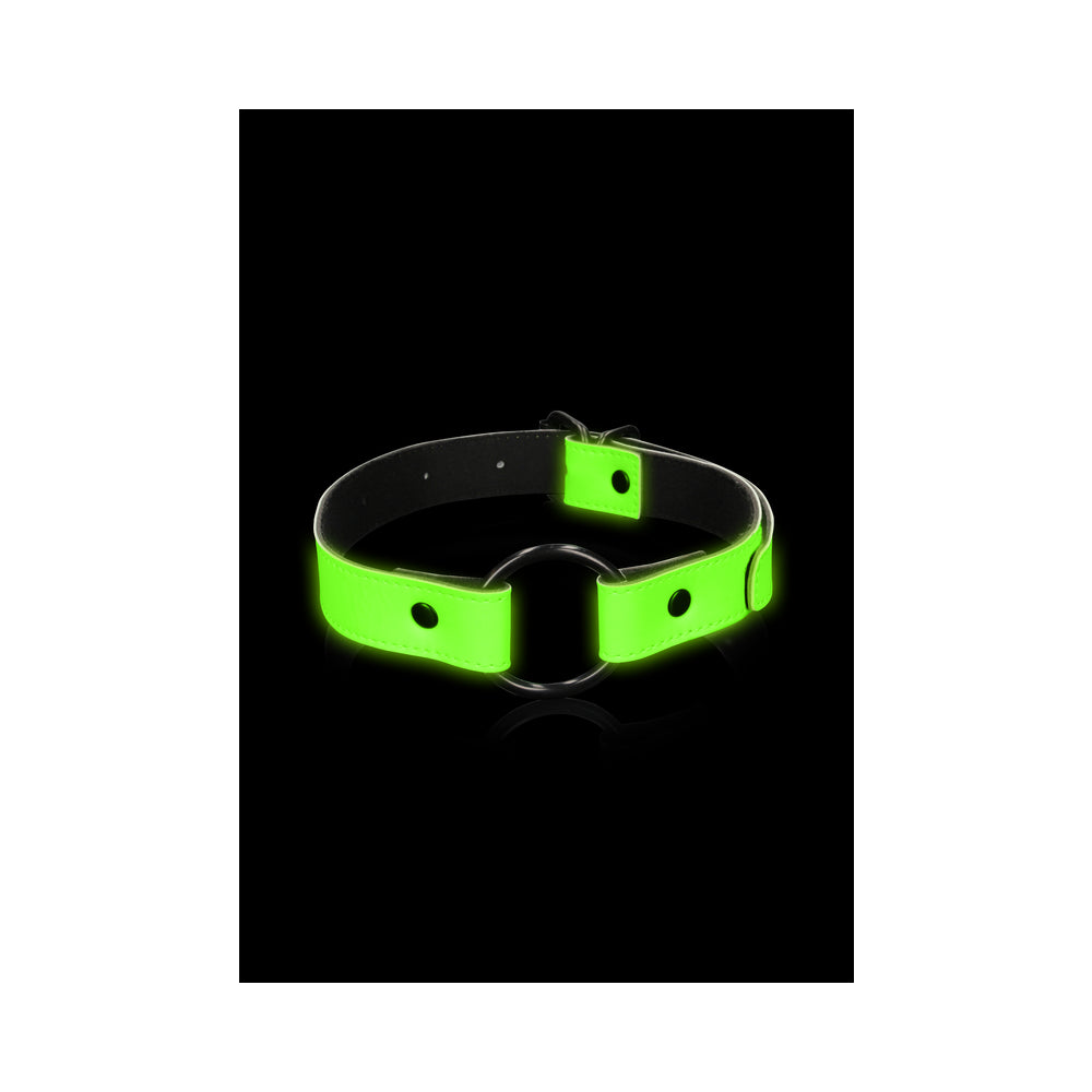 Ouch GITD O-Ring Gag Neon Green