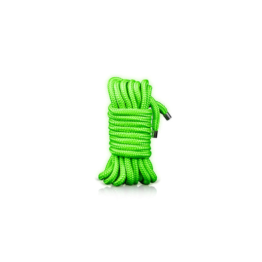 Ouch GITD Rope 5m / 16ft Neon Green