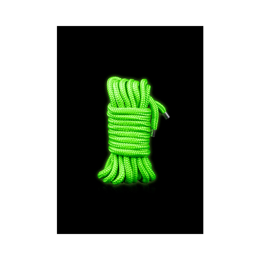 Ouch GITD Rope 5m / 16ft Neon Green