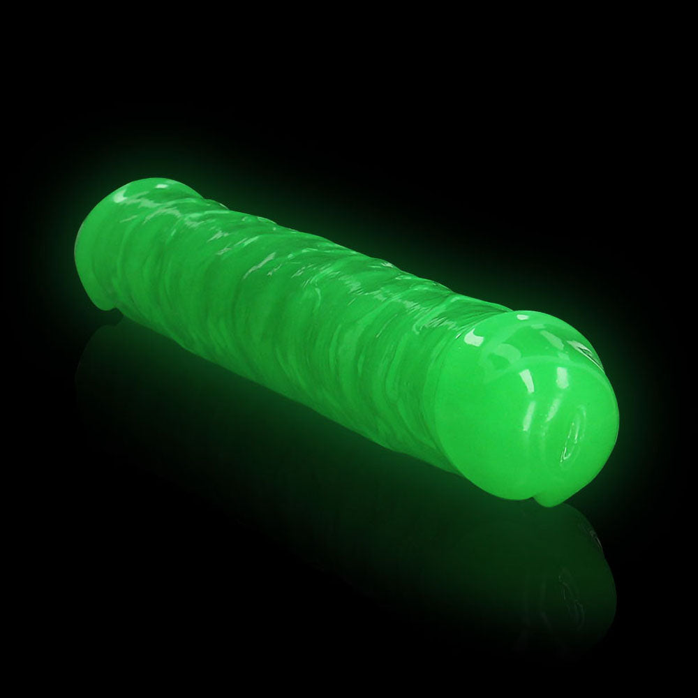 Realrock GITD Double Dong 12in NeonGreen