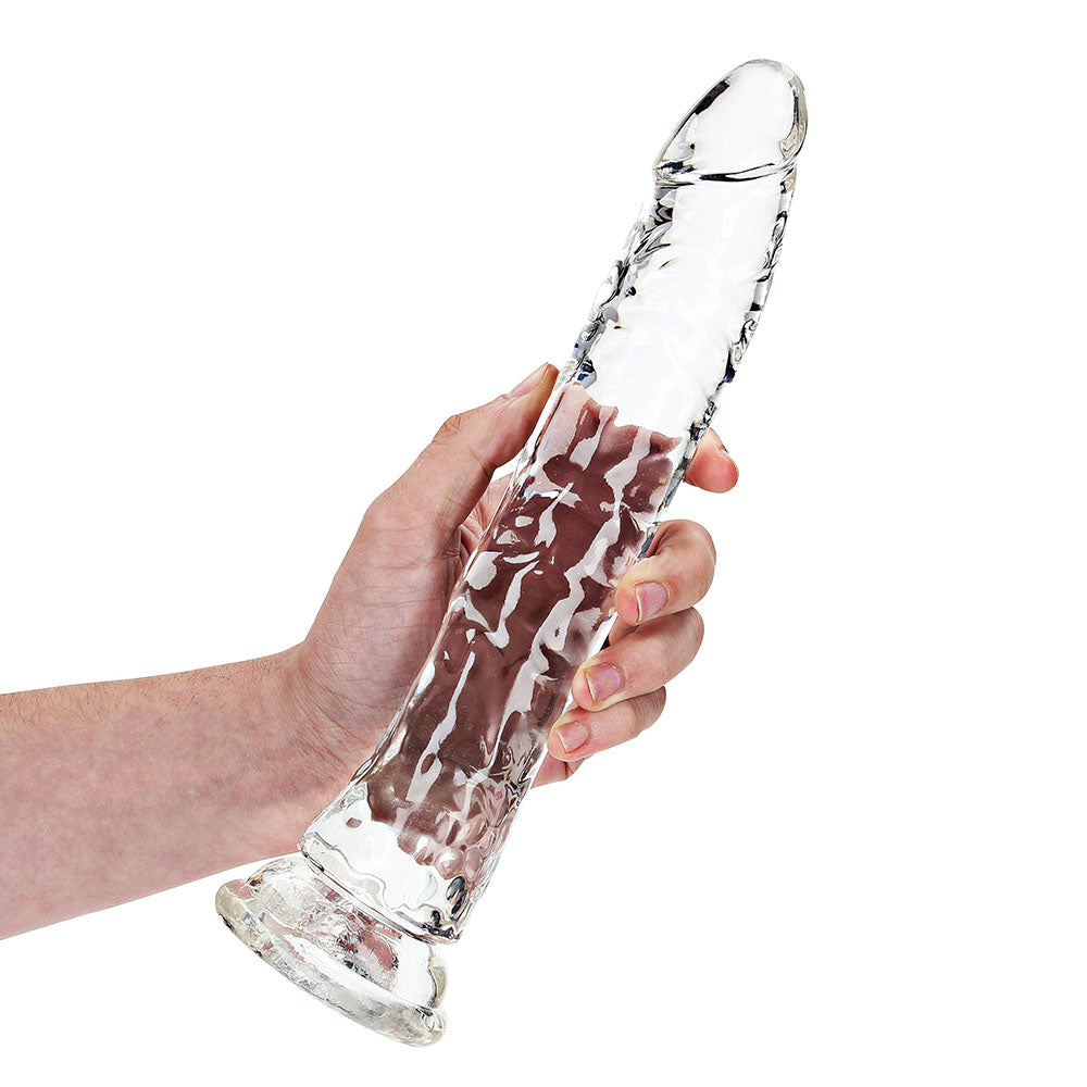 RealRock CC Slim 10in Dildo Clear