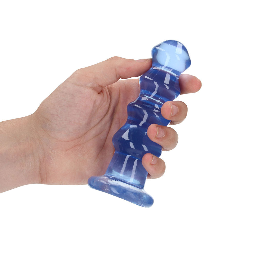 RealRock CC Curvy 5.5in Dildo/Plug Blue