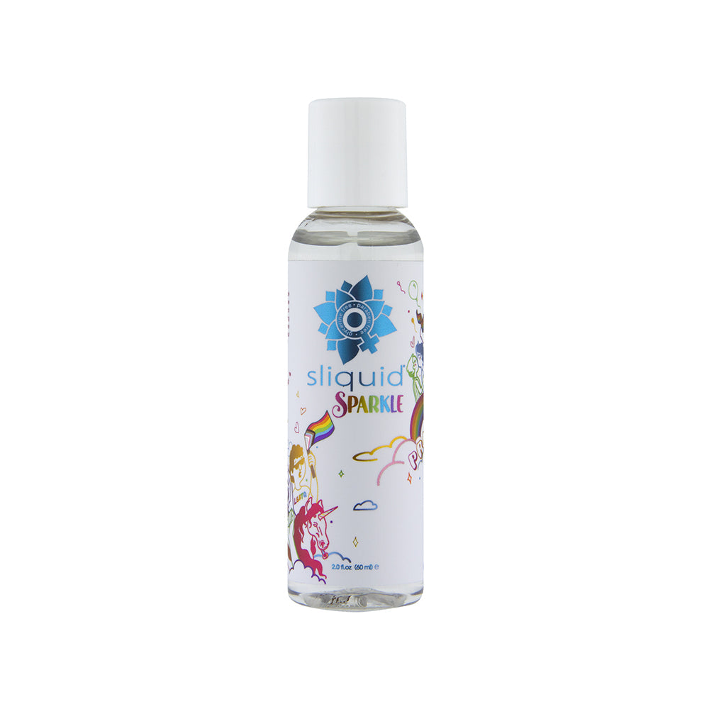 Sliquid Naturals Sparkle Pride Water-Based Lubricant 2 oz.