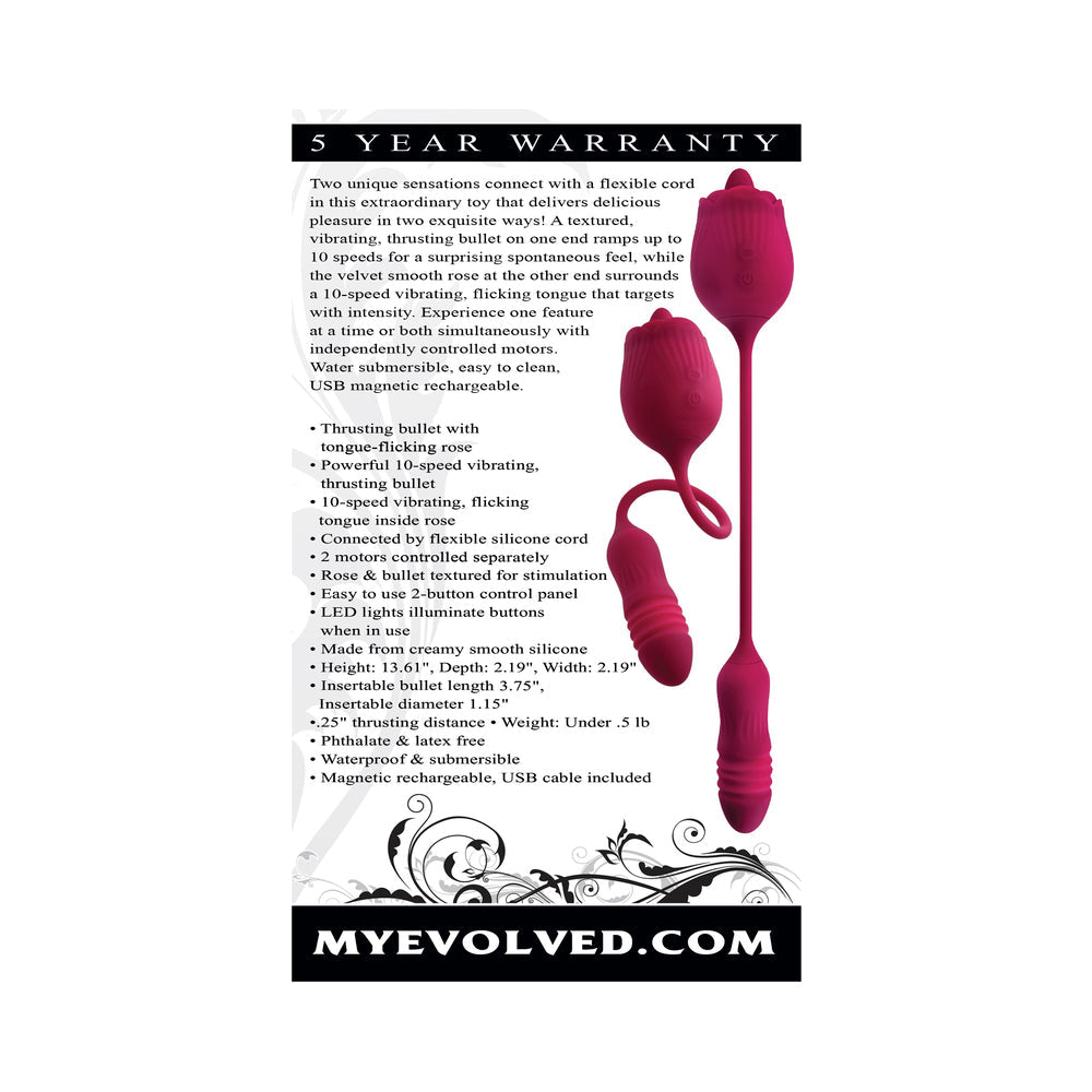 Evolved Wild Rose DualEnded Vibrator Red