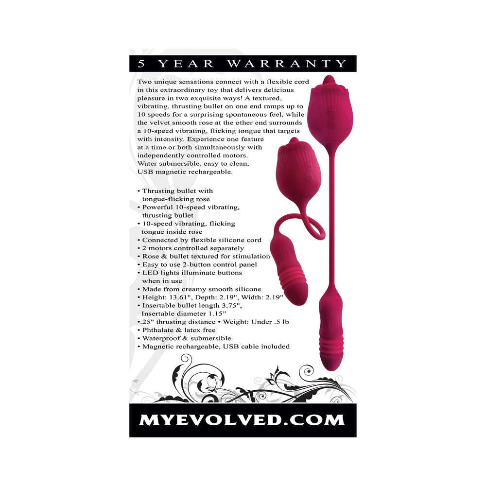 Evolved Wild Rose DualEnded Vibrator Red