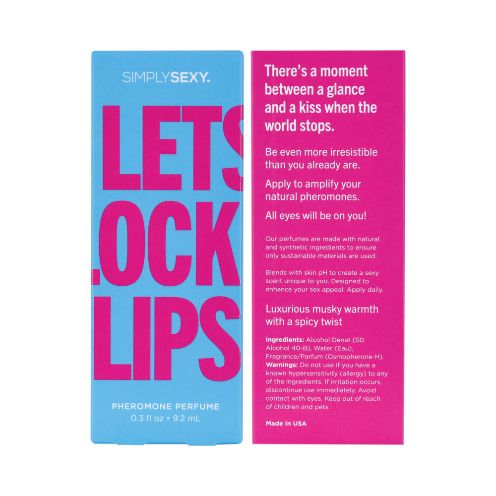 Perfume con feromonas Simply Sexy Let's Lock Lips de 0,3 oz.