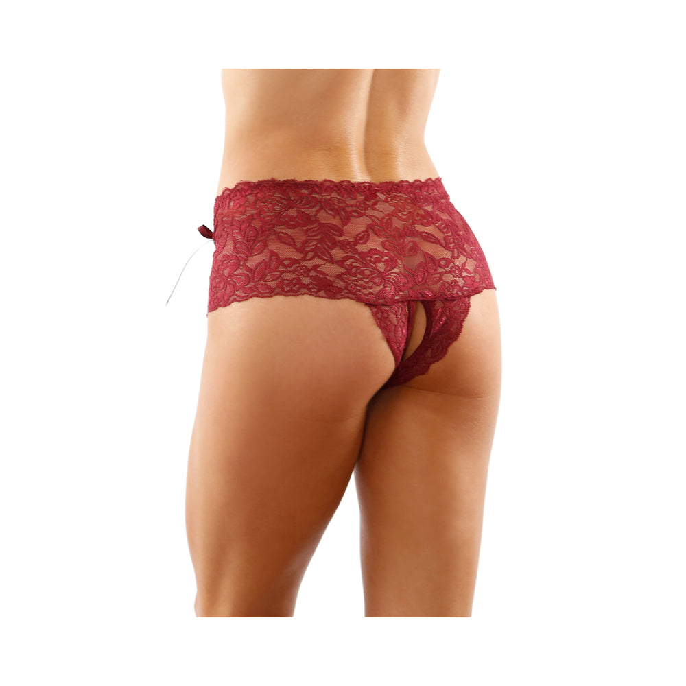 Magnolia LaceUp Crotchless BS Grnt SM