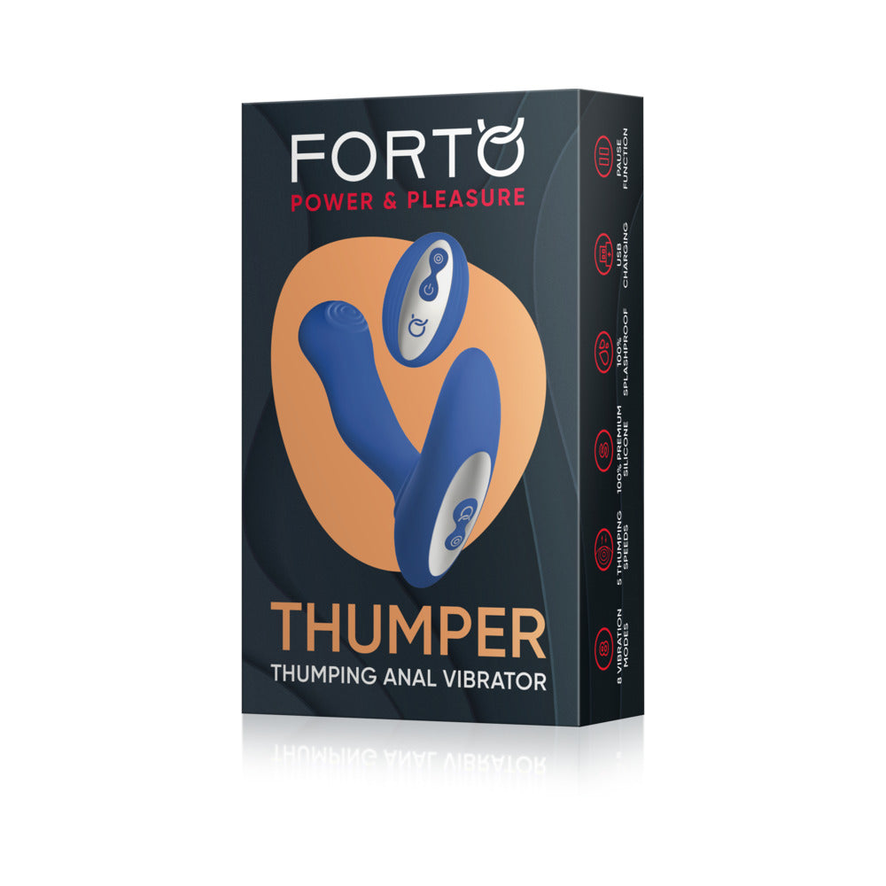 Forto Thumper Anal Vibrator Blue