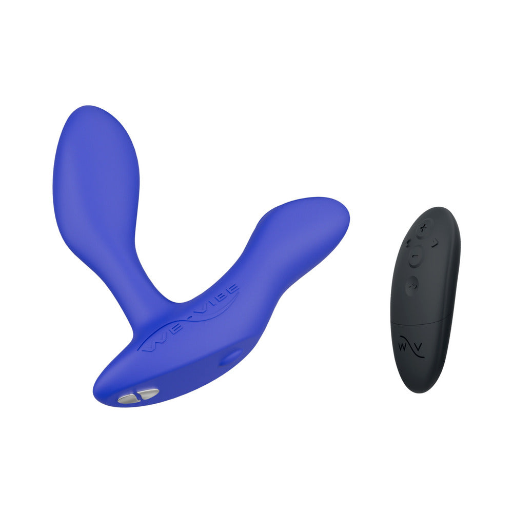 Masajeador de próstata de doble estimulación We-Vibe Vector+ azul real