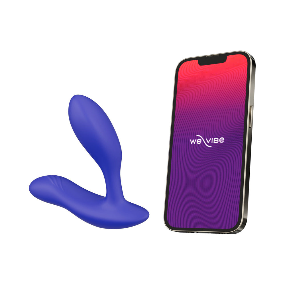 Masajeador de próstata de doble estimulación We-Vibe Vector+ azul real