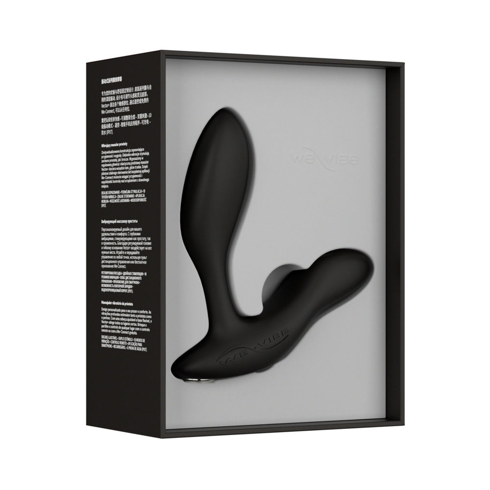 We-Vibe Vector+ Dual Stimulation Prostate Massager Charcoal Black