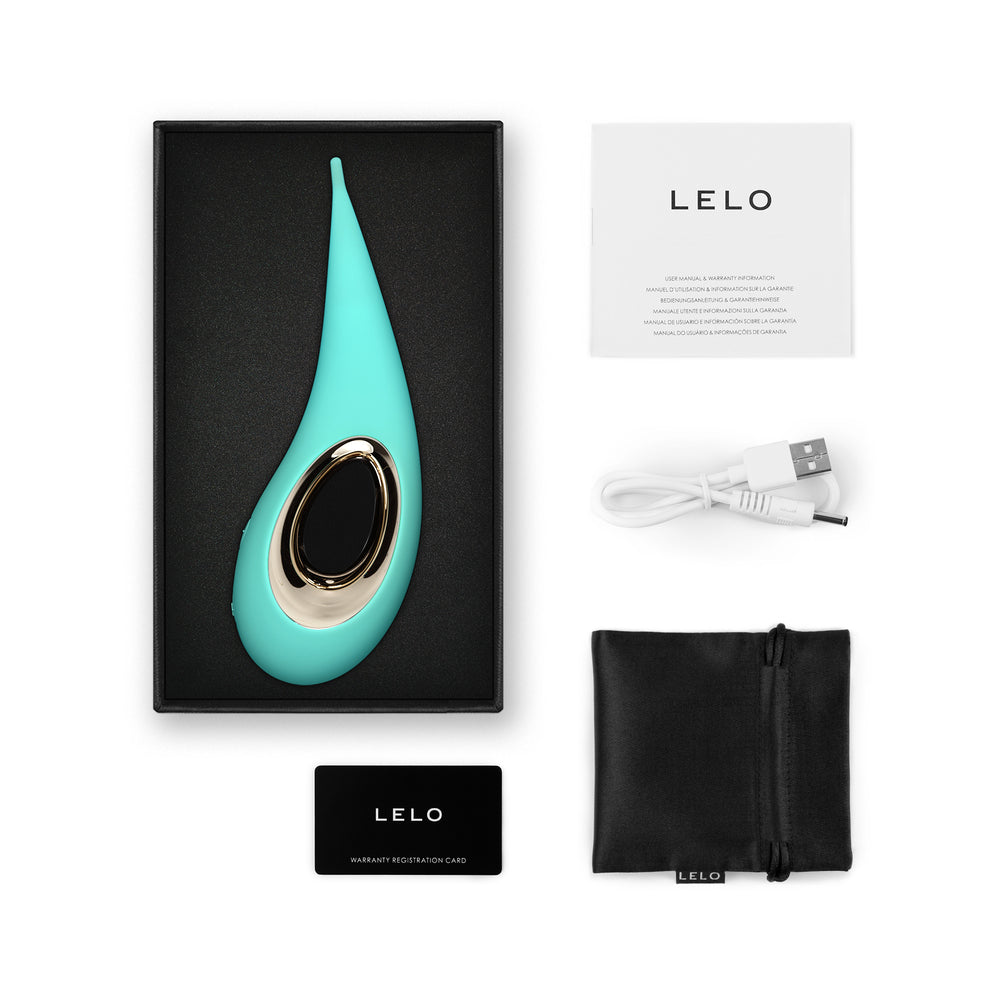 LELO DOT Elliptical Clitoral Stim Aqua