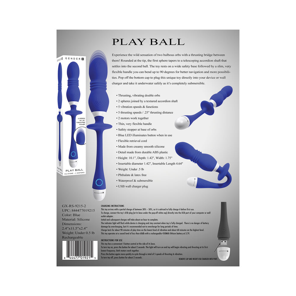 GX PlayBall Dual Orb Vibrator Blue