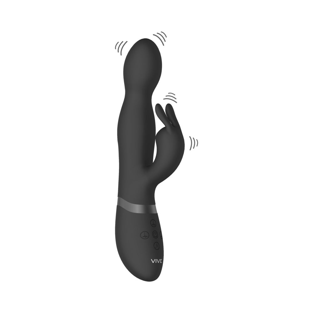 VIVE NIVA Rabbit Vibrator Black