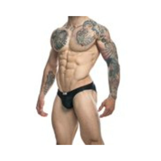 Bikini clásico JUSTIN + SIMON de MaleBasics, color negro, talla L