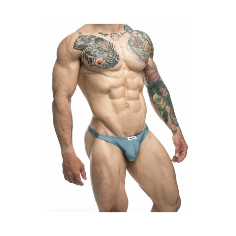 MaleBasics JUSTIN + SIMON Classic Tanga Metal Green 2XL