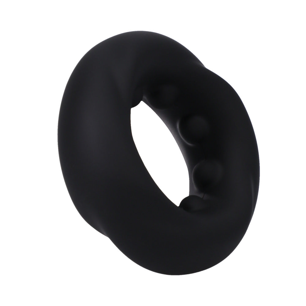 Anillo en C de silicona Rock Solid The Twist, color negro