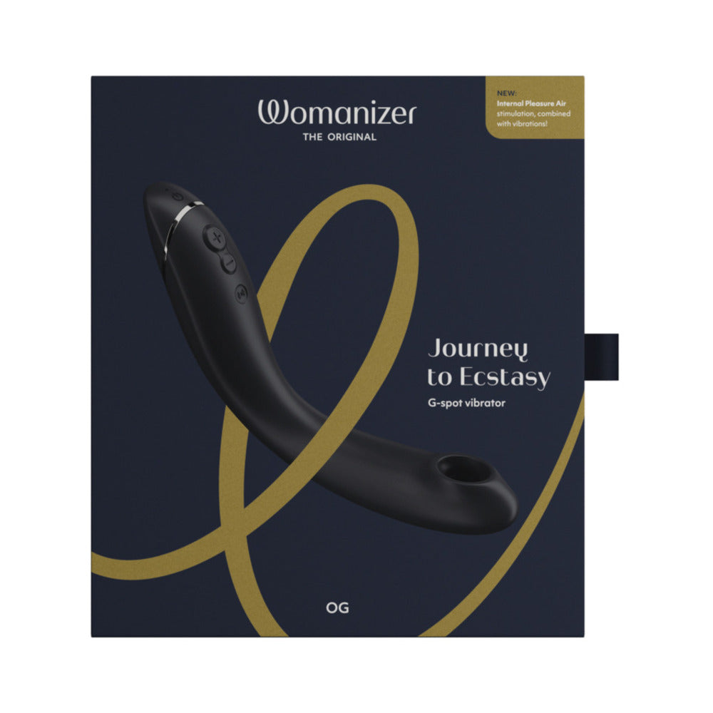 Estimulador de aire Womanizer OG G-Spot Pleasure, color gris oscuro