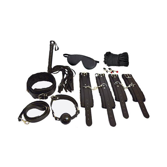 Ple'sur 12pc Everything Bondage Kit Blk