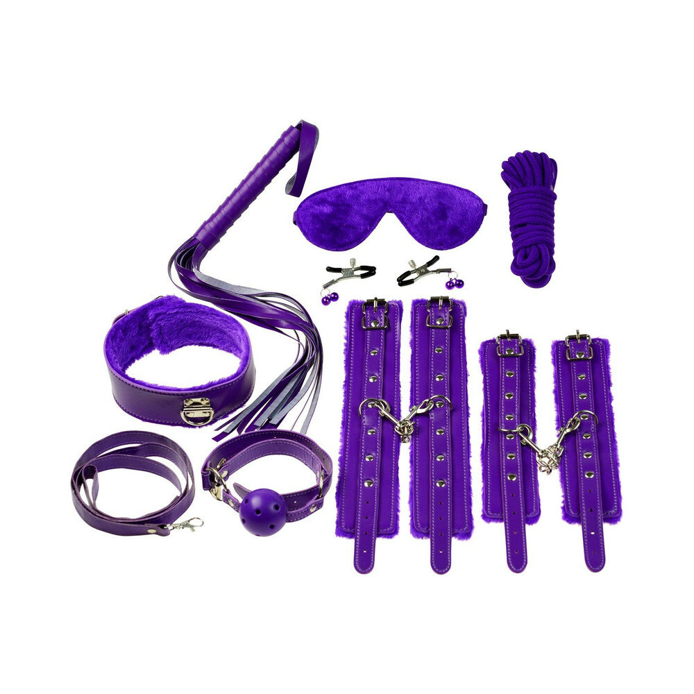 Ple'sur 12-Piece Everything Bondage Kit Purple