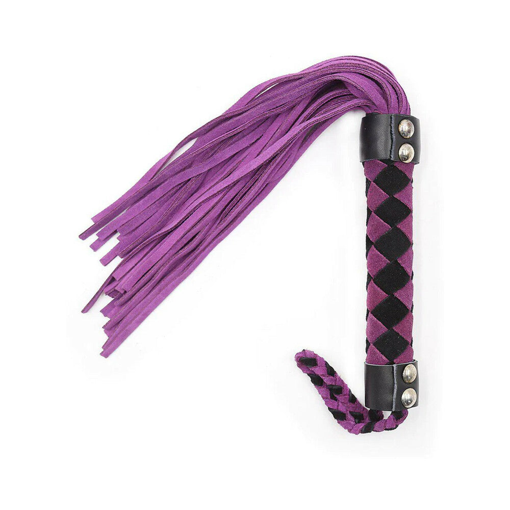 Ple'sur 15.5 in. Leather Flogger Purple