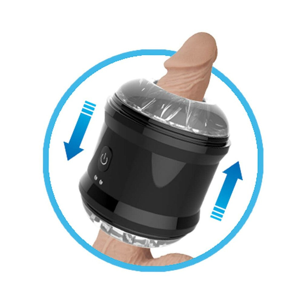 Dynamo Vibrating Masturbator Cup Black