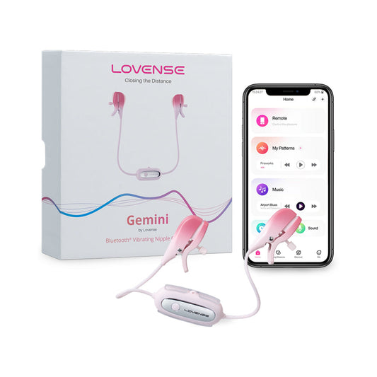 Lovense Gemini Bluetooth Rechargeable Vibrating Nipple Clamps