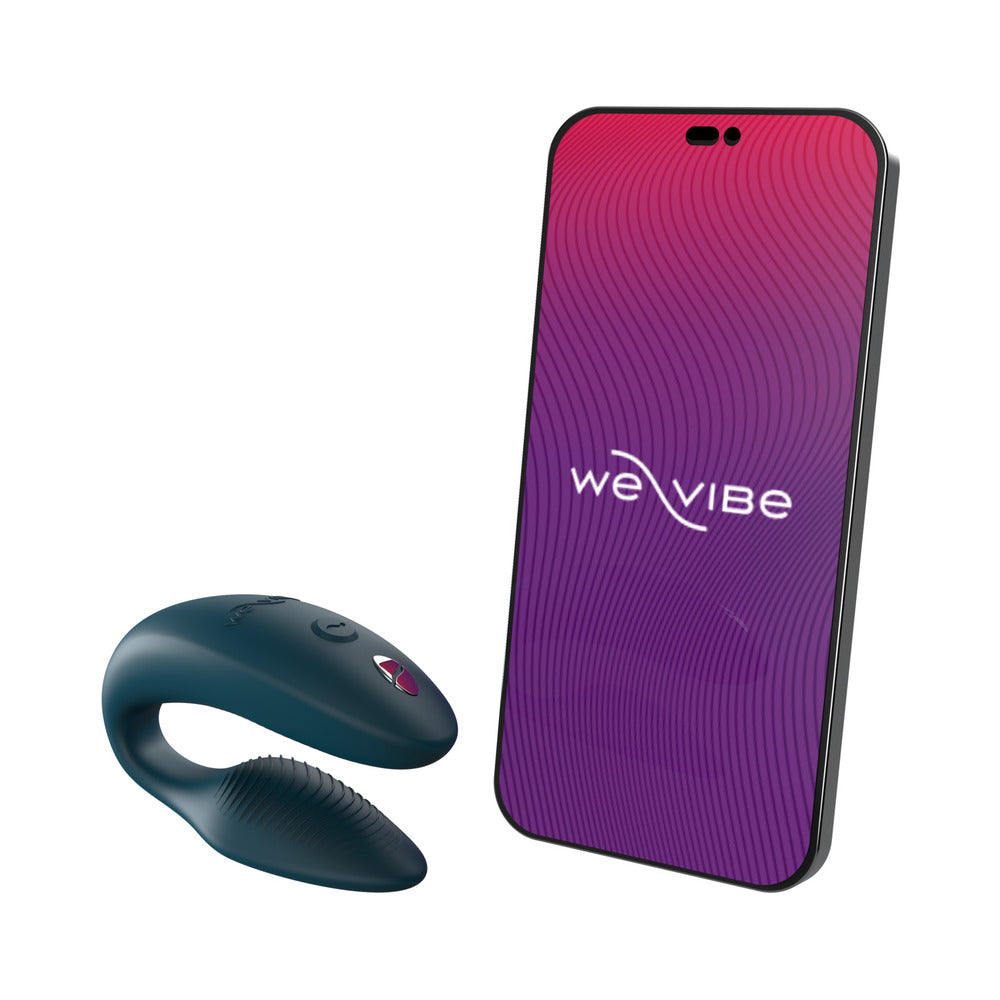 Vibrador para parejas de silicona recargable We-Vibe Sync 2, color verde terciopelo