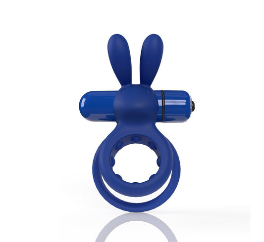 Anillo vibrador para el pene doble Screaming O 4B Ohare Blueberry