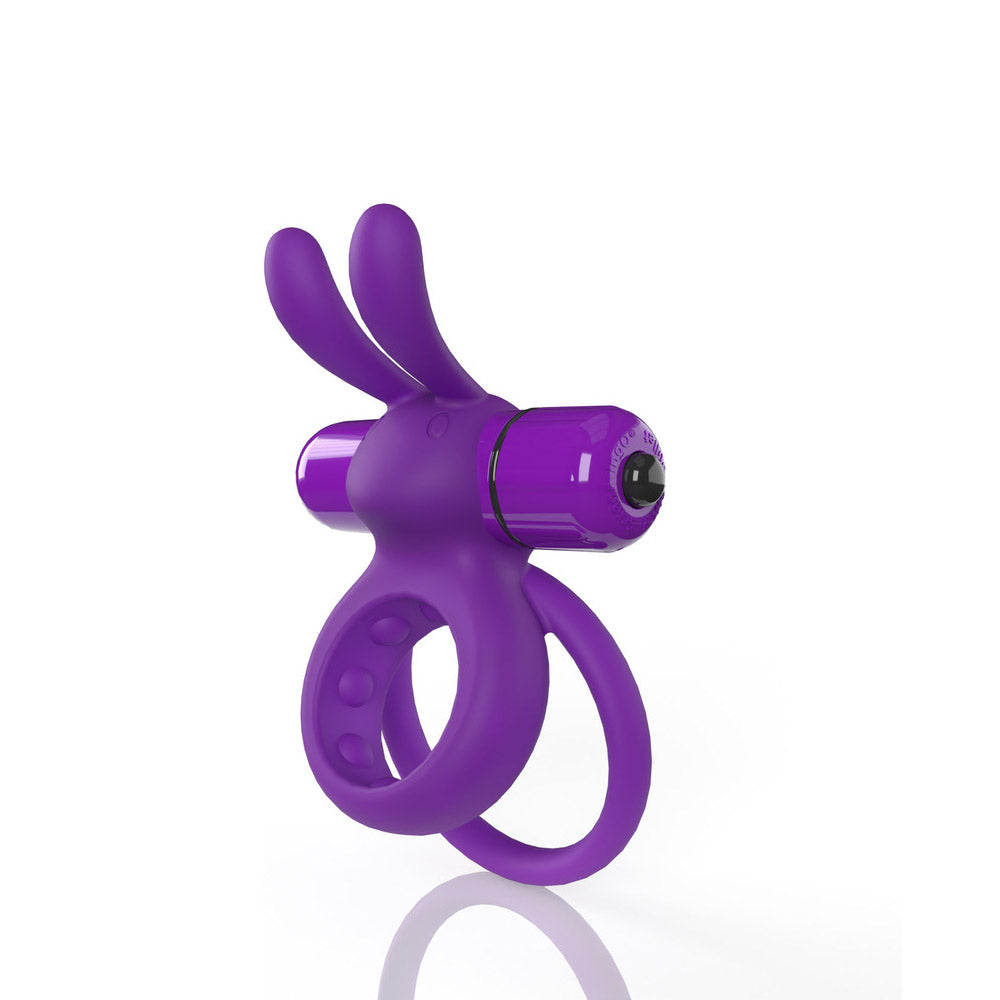 Anillo vibrador para el pene doble Screaming O 4B Ohare Grape