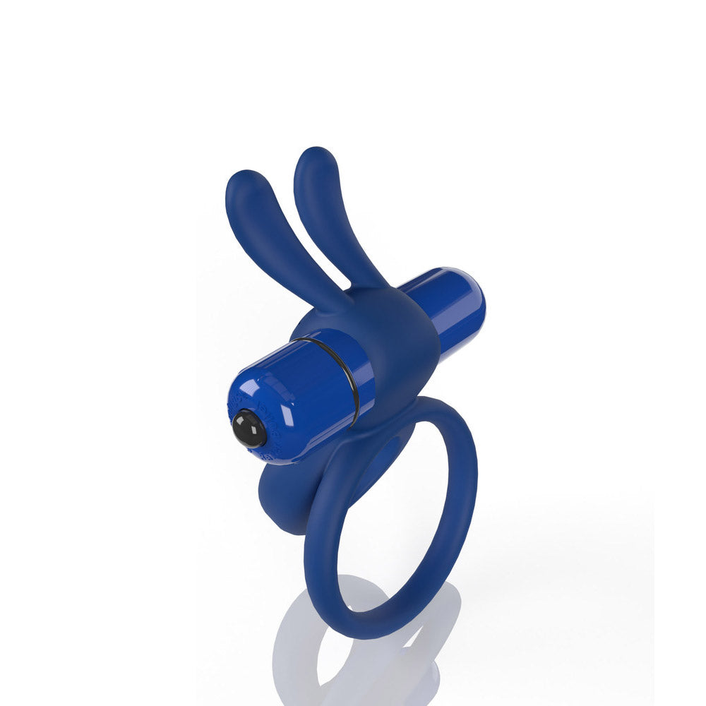 Anillo vibrador para el pene doble Screaming O 4T Ohare Blueberry