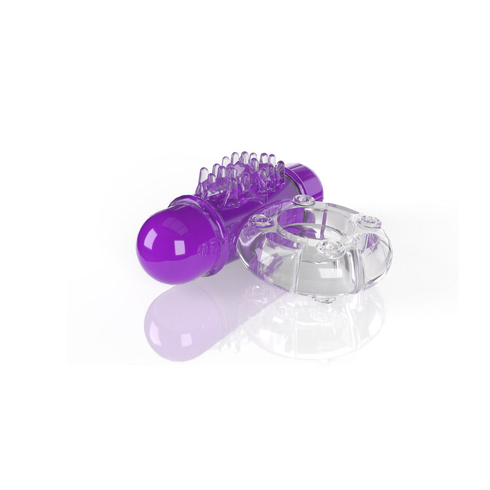 Anillo vibrador para el pene Screaming O 4B OWow Grape