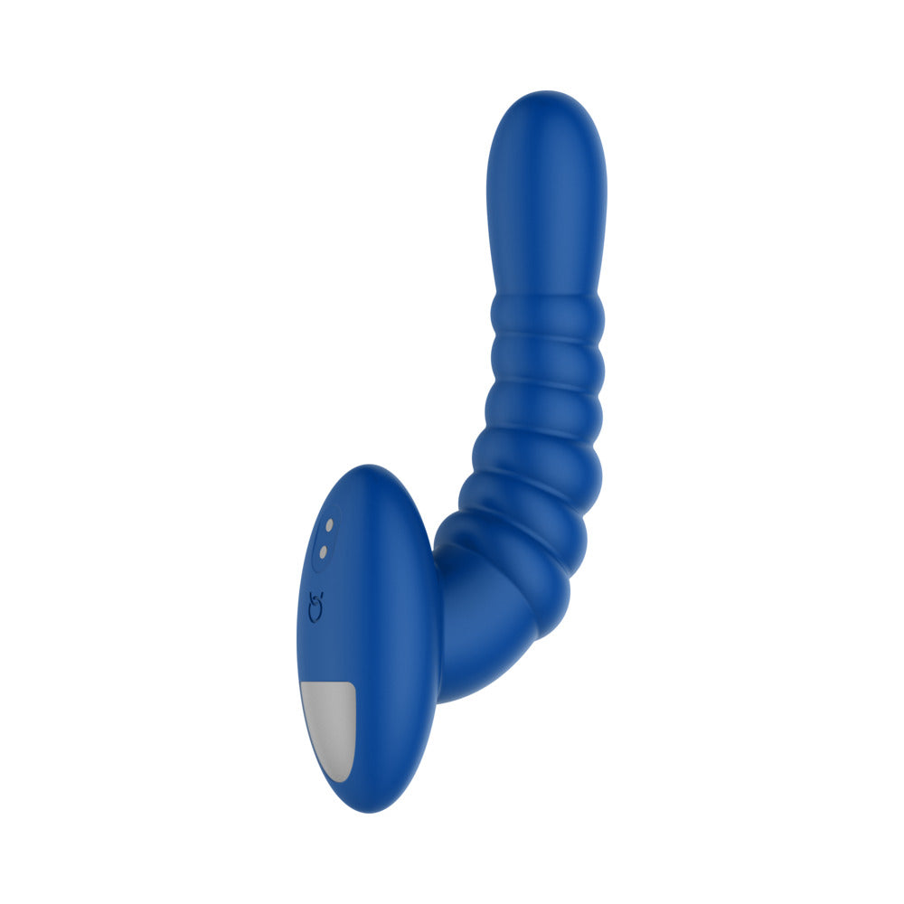 Forto Ribbed Pro Vibr Anal Massager Blu