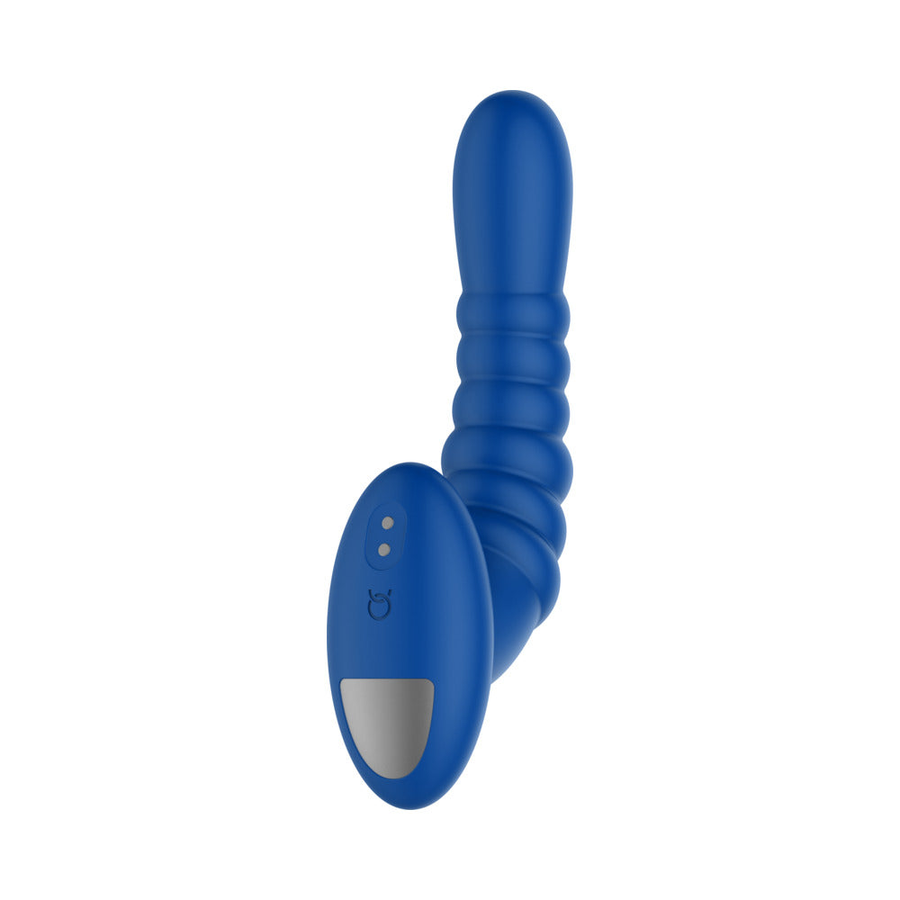 Forto Ribbed Pro Vibr Anal Massager Blu