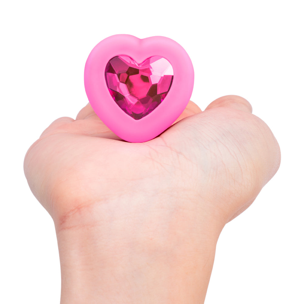 b-Vibe Vib Heart Shape Jewel Plug S/M Pk