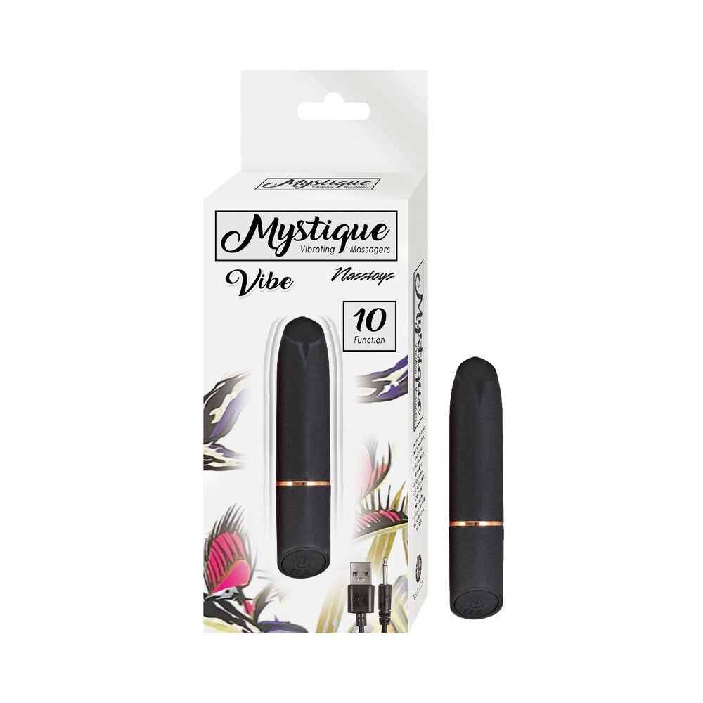 Nasstoys Mystique Rechargeable Silicone Bullet Vibrator Black