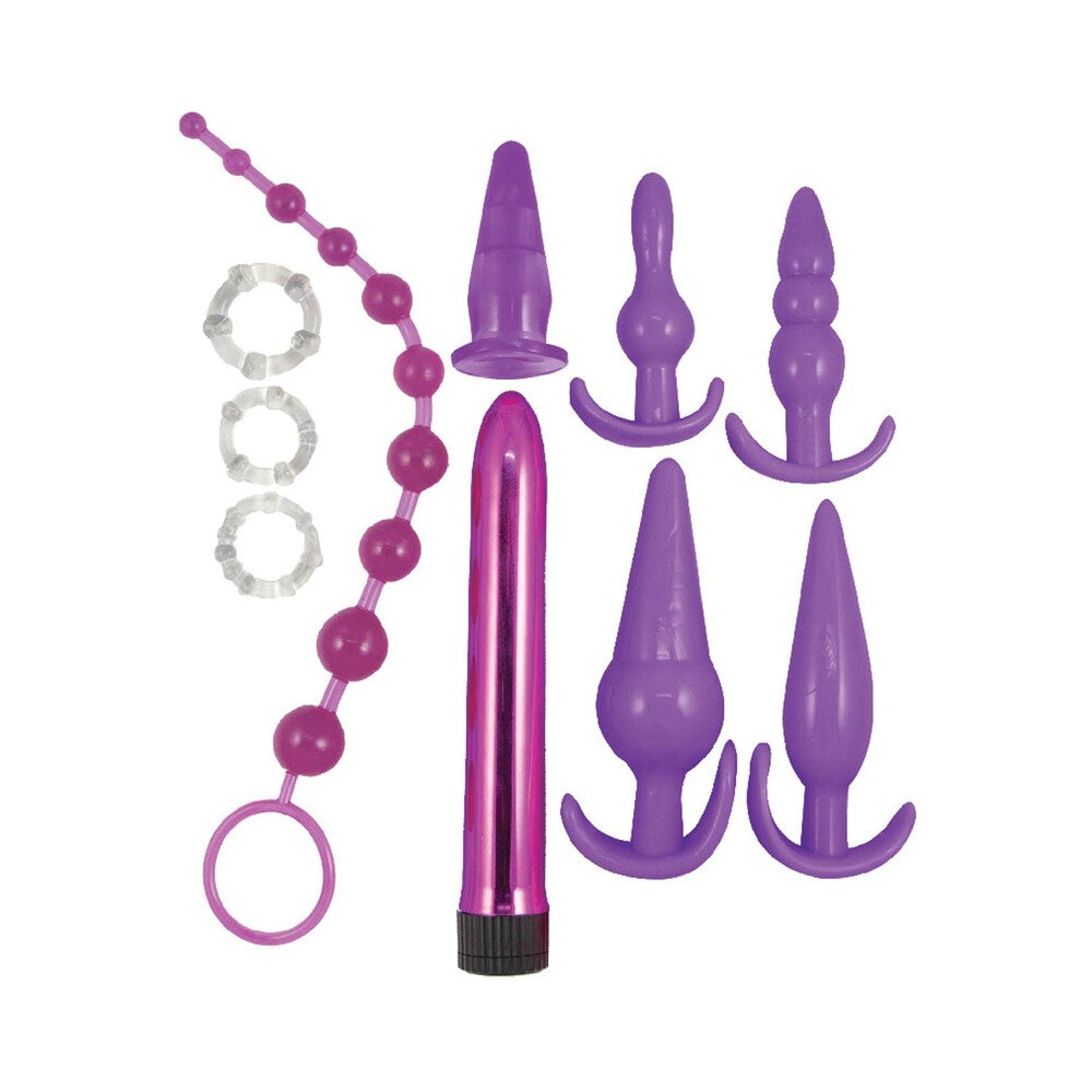 Kit de juego anal de la colección Elite de color morado