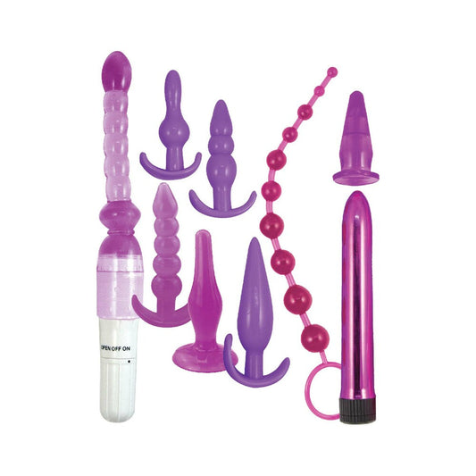 Kit de juego anal Supreme de la colección Elite de color morado